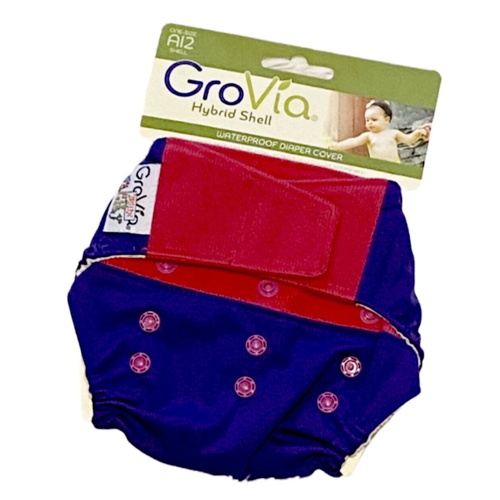 NEW! GroVia “Rosy” Wacky Deux hybrid cloth diaper cover